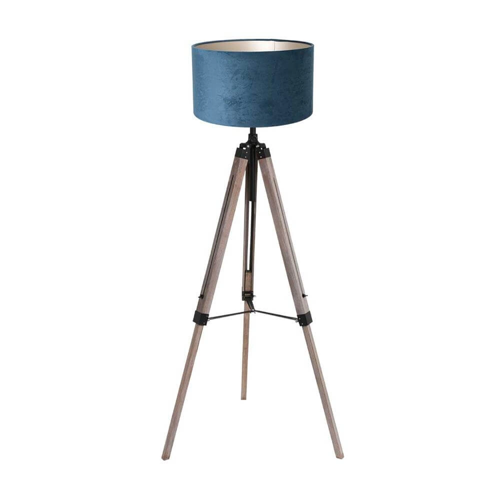 Stativ Stehleuchte Triek mit blauer Kapuze Steinhauer 8712746176124