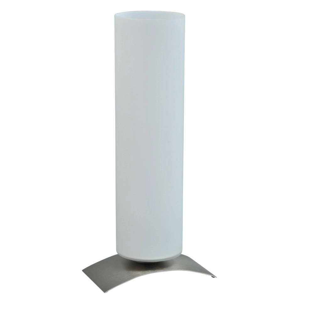 Tischlampe Oblica Round 39 cm Metallic-Grau