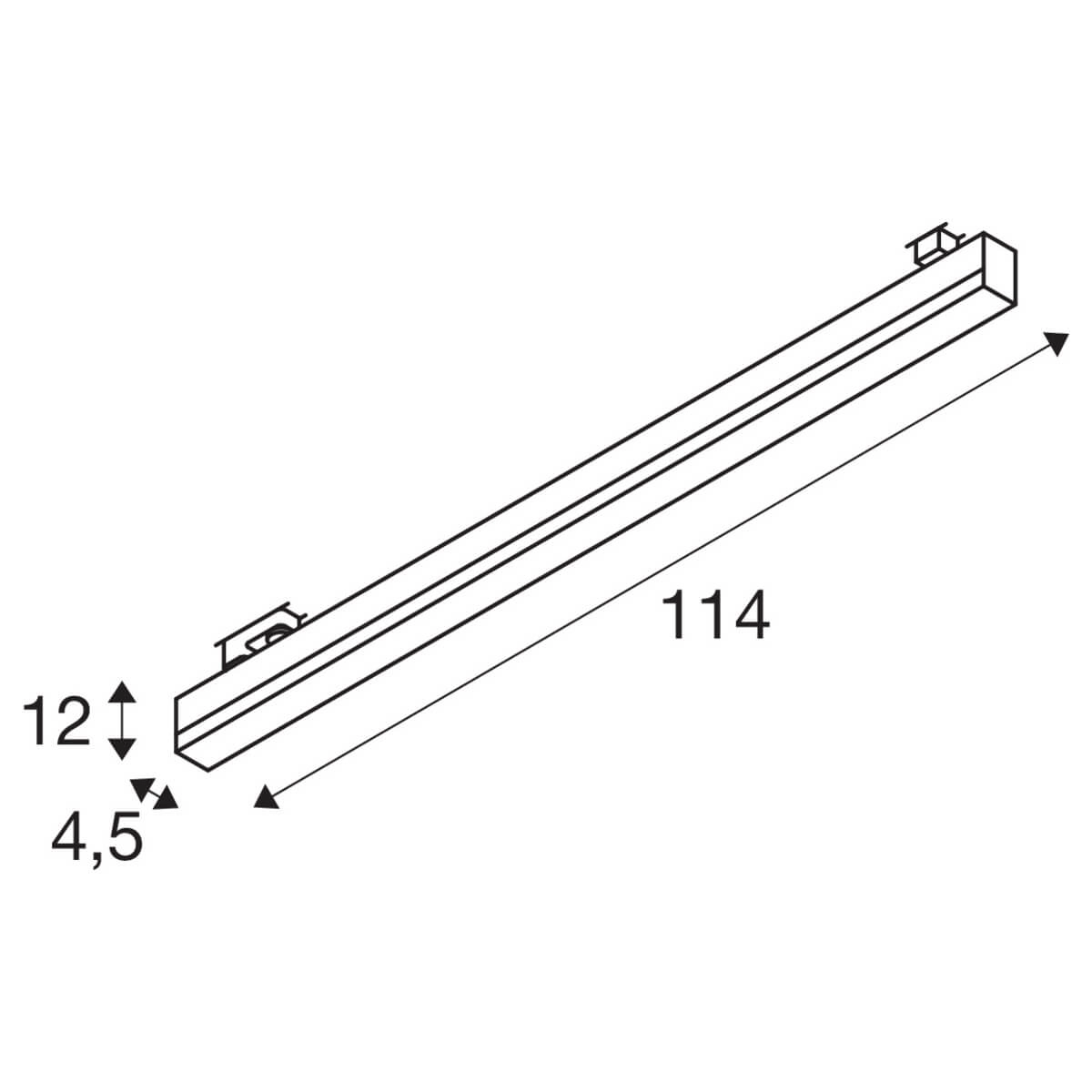 3-Phasen-Lampe Sight Track Silber grau SLV 4024163254649
