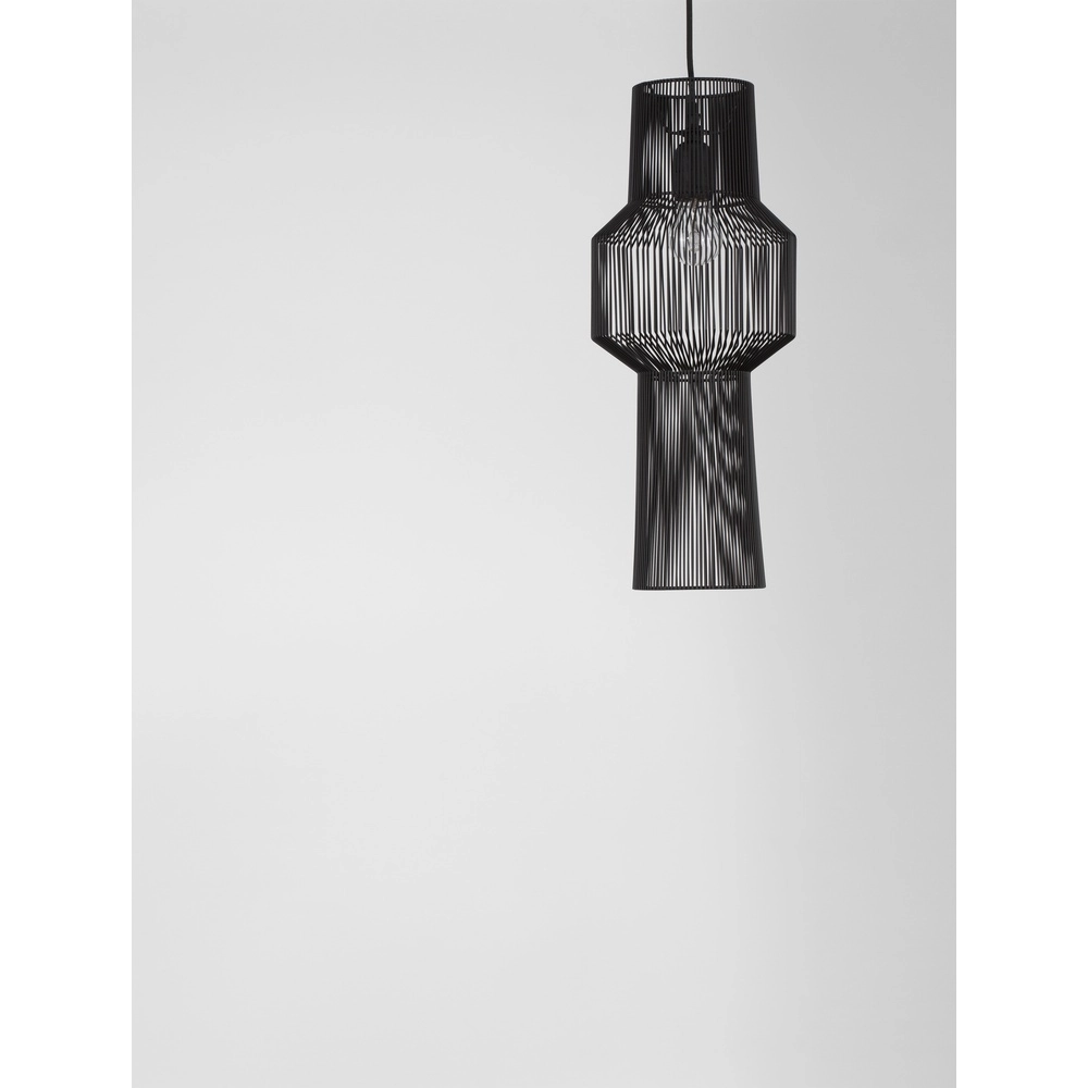 Böhmische Pendelleuchte Bredo Ø 21cm schwarz Lyora 5212017438904