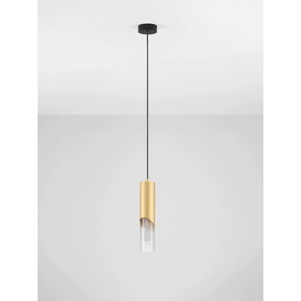Design-Pendellampe Modesto Ø 8 cm Gold Lyora 5212063501430