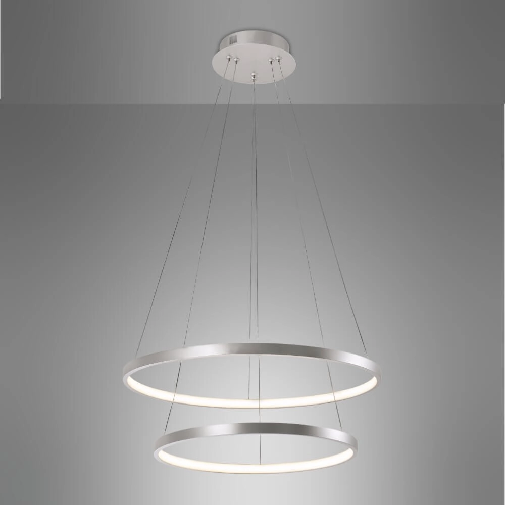 Runde Hängelampe Circle Silber Just Light 4043689960445