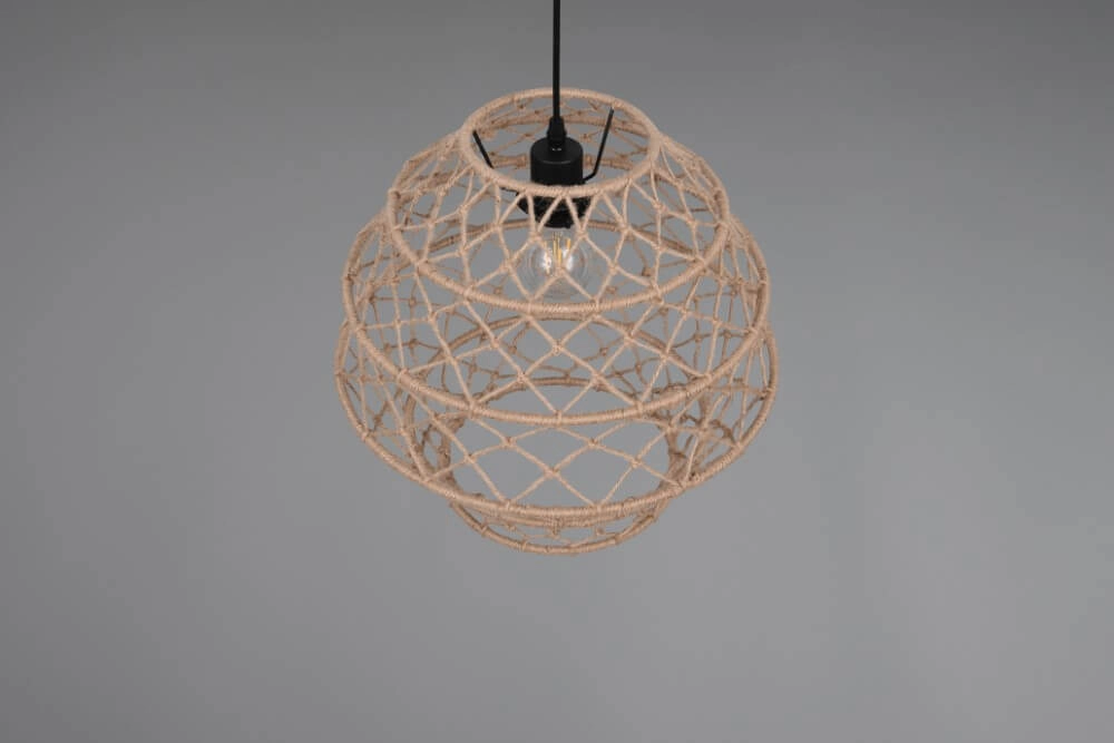 Rattan Pendelleuchte Hive Ø 38,5cm Trio 4017807637205