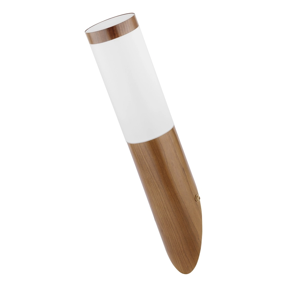 Außenlampe Boston Holz mit Weiß Globo 9007371420131