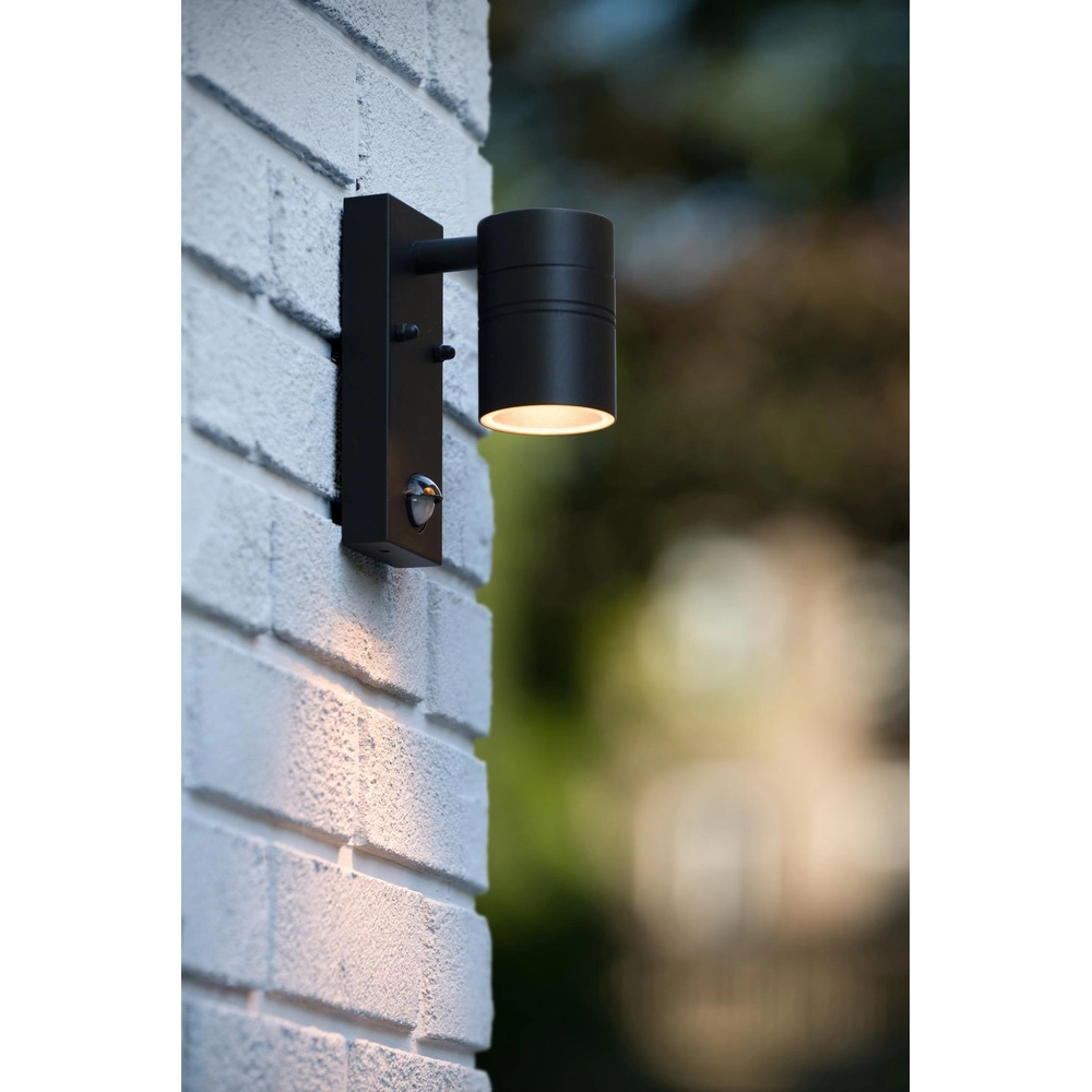 Wandscheinwerfer Arne-Led Ir Down Black mit Sensor