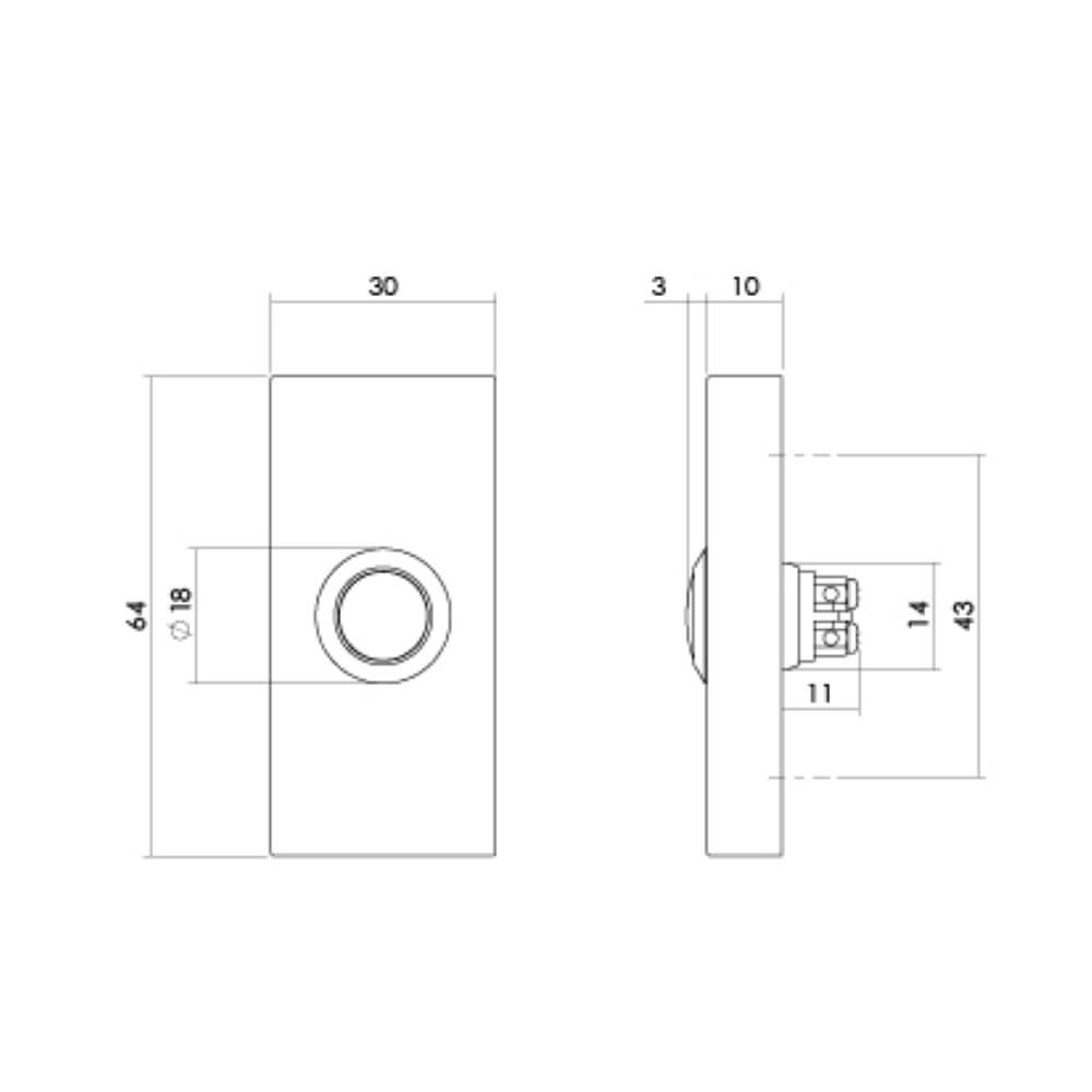 Türklingel Chimea gerader Edelstahl Intersteel 8714186696712