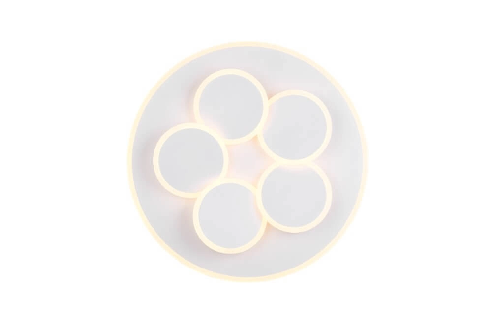 Moderne Deckenleuchte Mandala weiß Ø 48cm Trio 4017807614077
