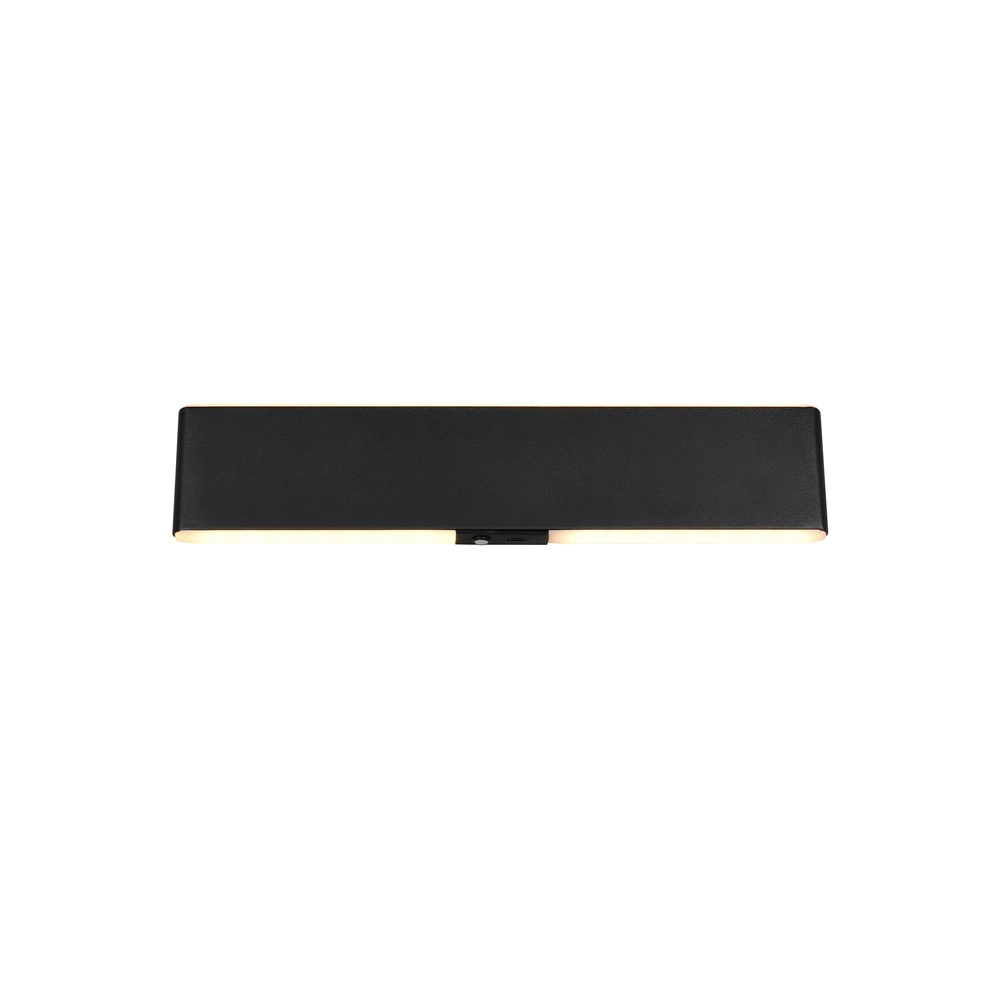 Moderne Wandleuchte Conchita schwarz 32cm Trio 4017807655643
