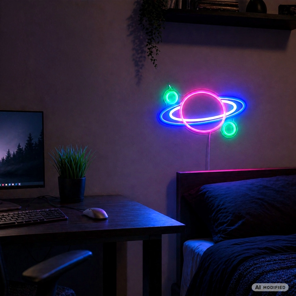 Neon-Wandlampe Neon-Tales Planet Brilliant 4004353477812