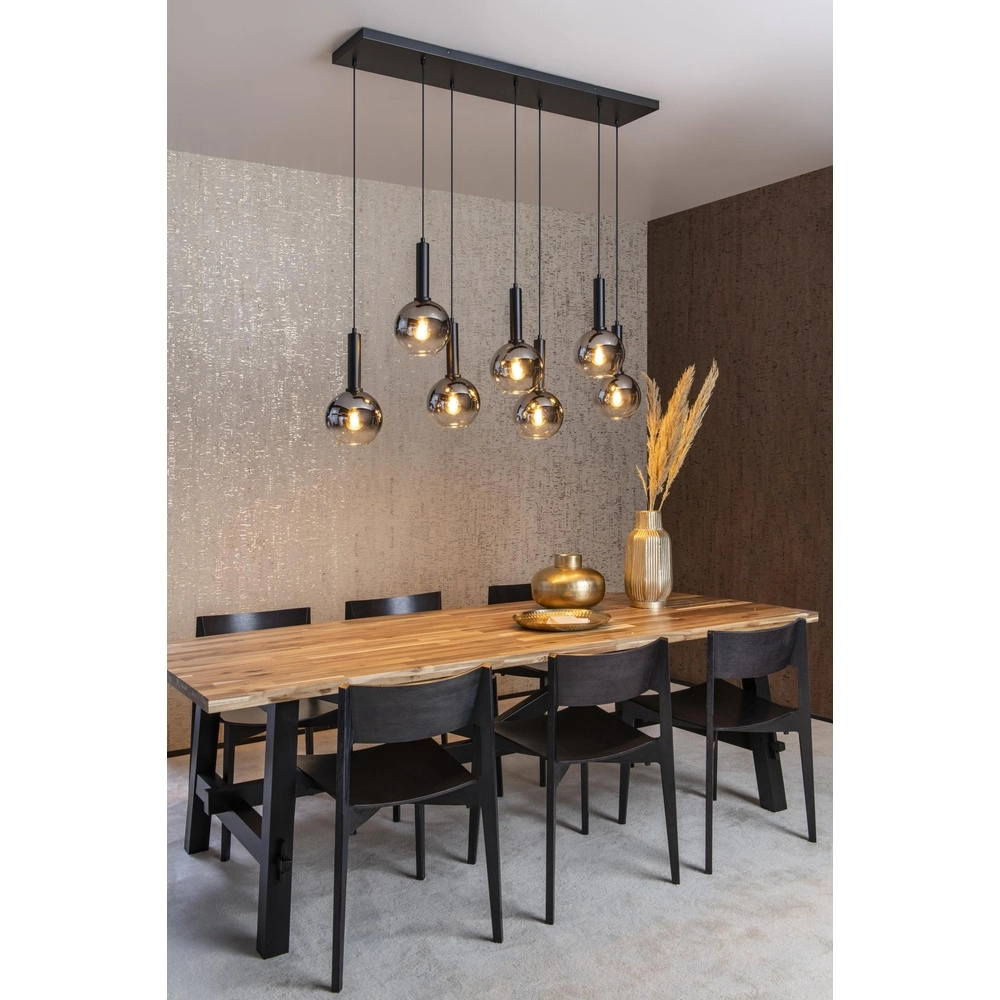 Pendellampe Marius 7-Licht Schwarz Lucide 5411212452221
