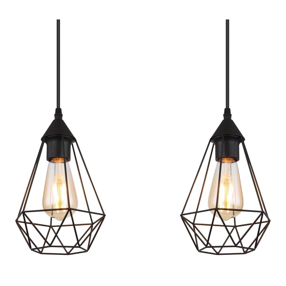 3-Licht Pendellampe Zachary Schwarz Globo 9007371447909