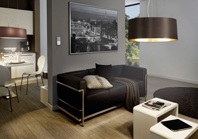 Pendelleuchte Maserlo 53 cm schwarz mit gold Eglo 9002759316051