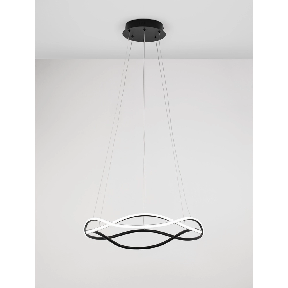 Design-Pendelleuchte Jinal schwarz Ø 60cm