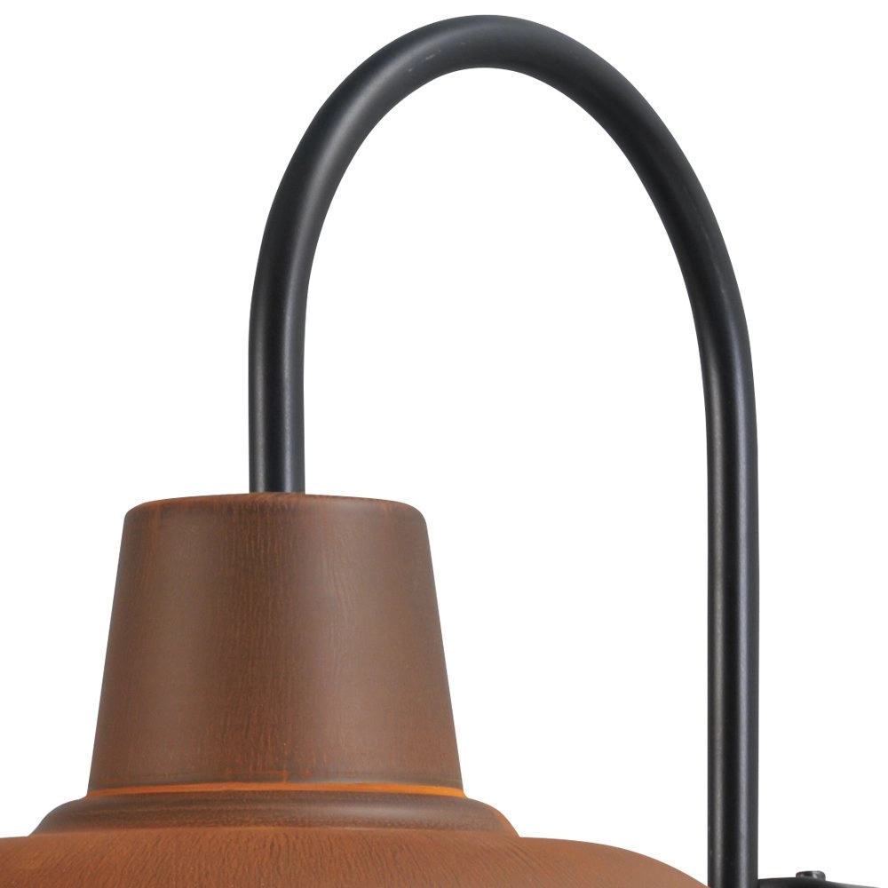 Wandlampe Industria Grid 33 cm rostbraun mit schwarz Masterlight 8718121233246