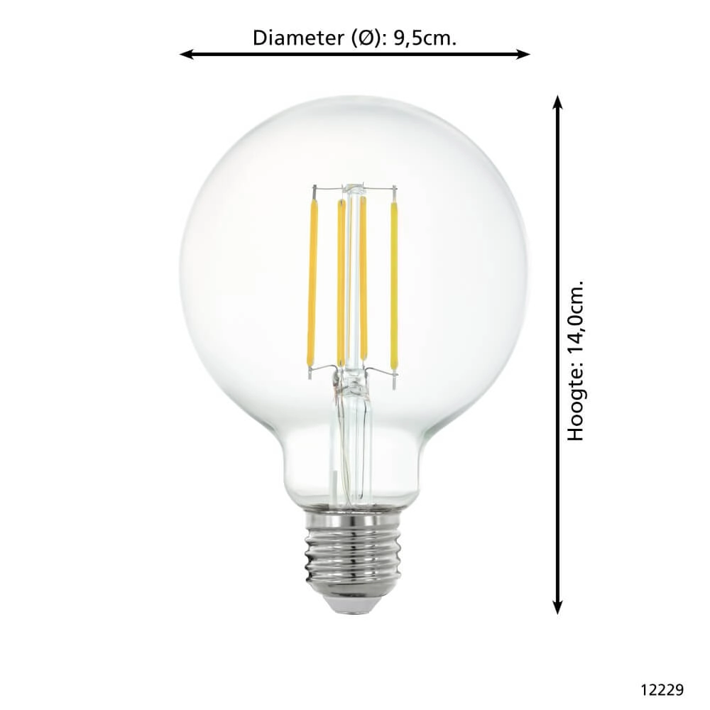 LED-Lampe Zigbee - E27 - 6 watt - 2700K - G95 Eglo 9002759122294