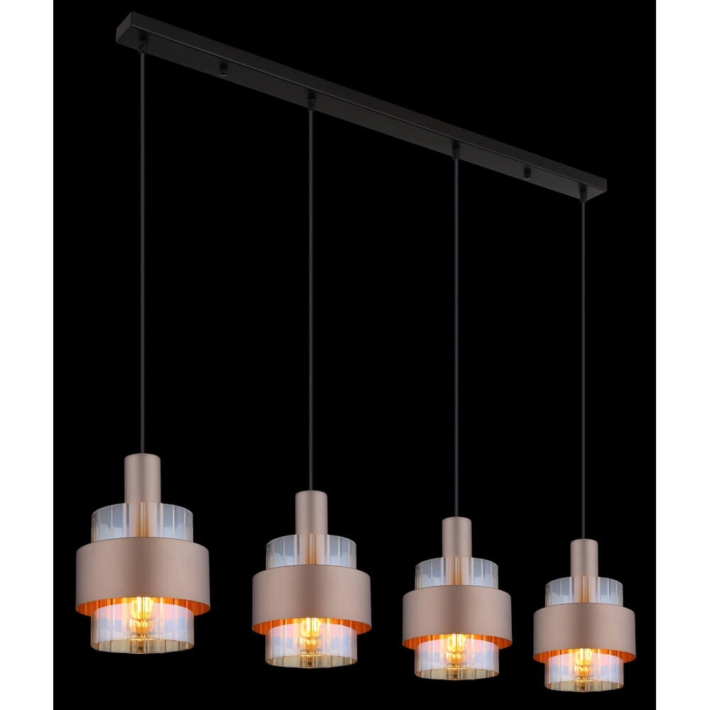 Pendelleuchte Milley Bronze 4-flammig Globo 9007371468676