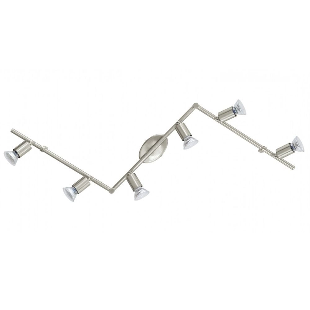 LED-Deckenspot Buzz edelstahl 6-Licht