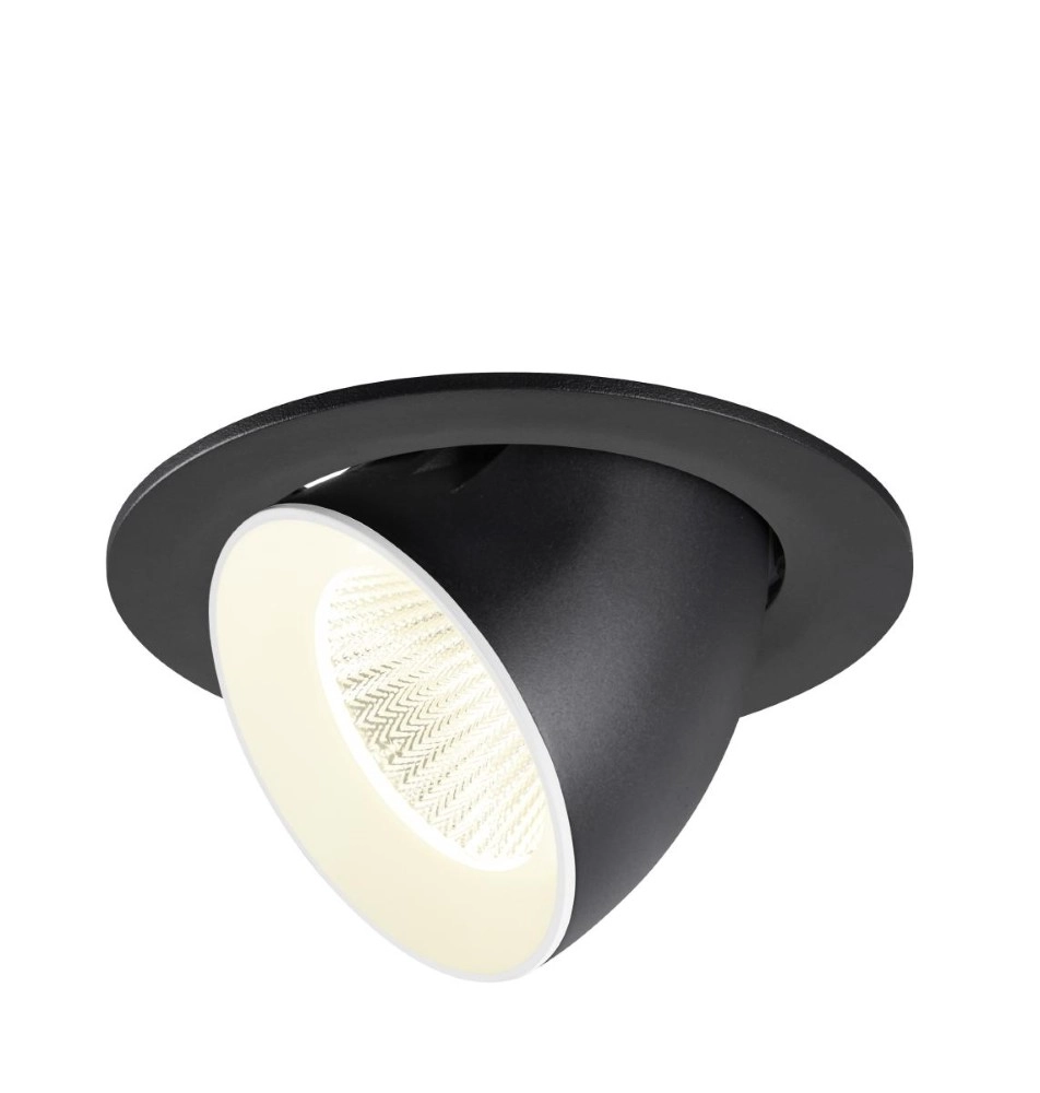 Einbau-Strahler Numinos Gimble L Schwarz/Weiß 4000K - 40gr SLV 4024163310116