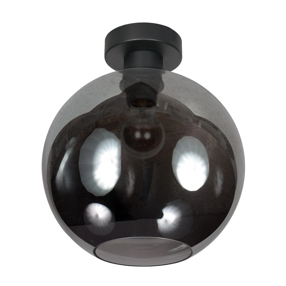 Deckenlampe Bloeba konvexes Rauchglas Ø 30cm Steinhauer 8712746181111