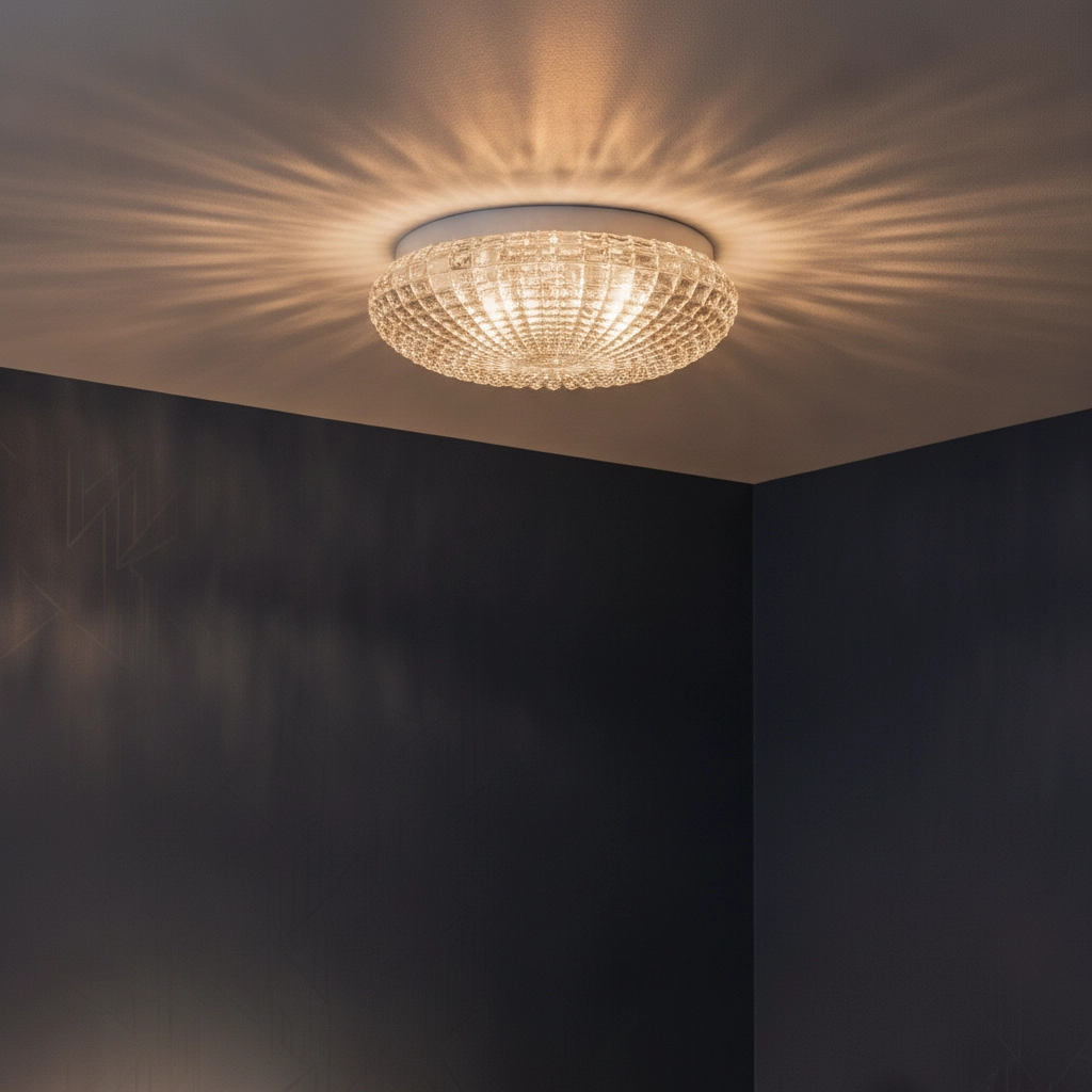 Deckenlampe Clam Klarglas