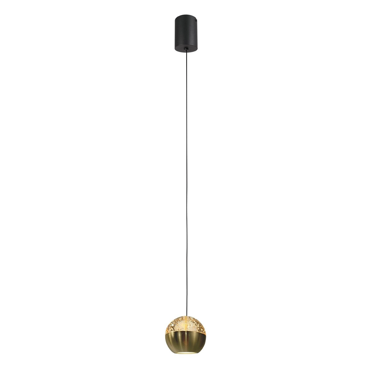 Blei-Anhänger Belluno Messing mit Glas