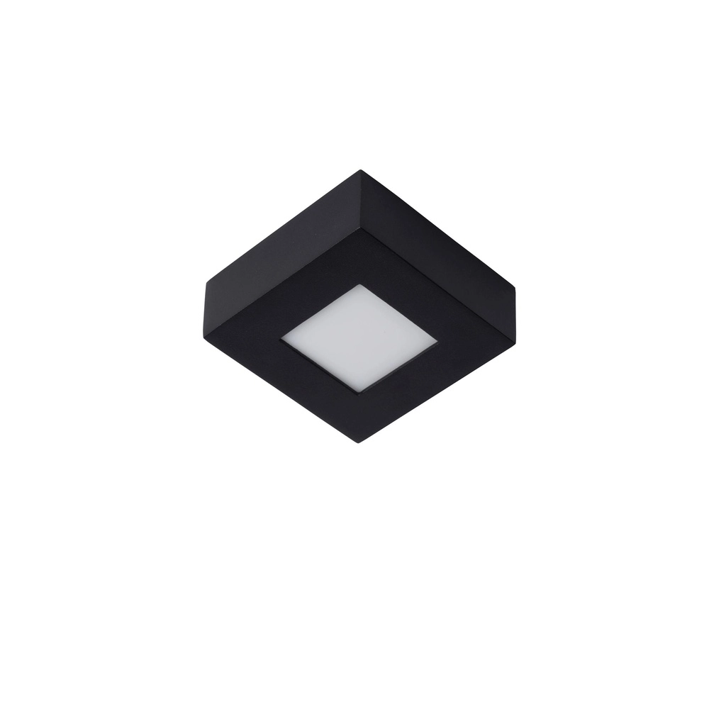 Deckenlicht Brice-Led 10,8 cm quadratisches IP44-Schwarz