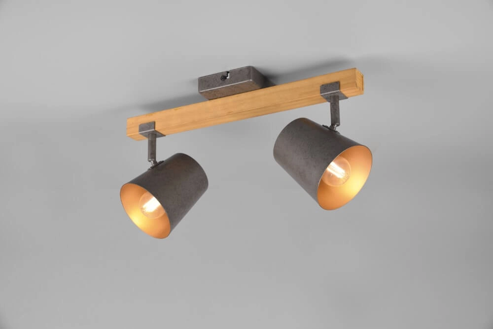 Stelle Bell 2-helles Antikgrau mit Holz Trio 4017807502565