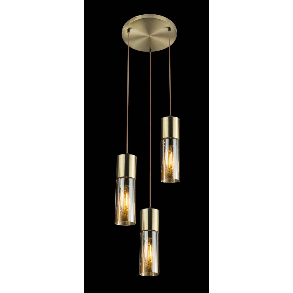 3-Licht Pendellampe Annika Golddesign Globo 9007371409686