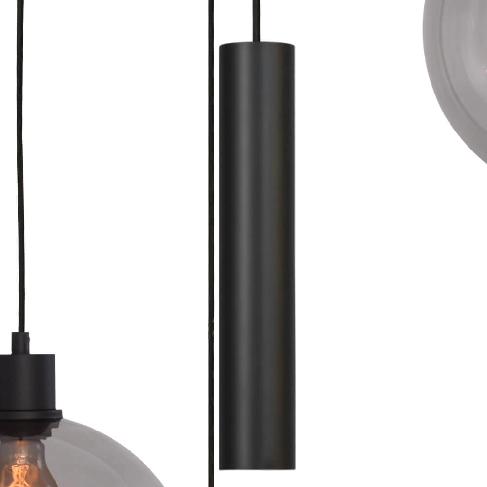 Vide-Hängelampe Lazise 3x Ø 25cm und 2x GU10 schwarz Masterlight 8718121303581