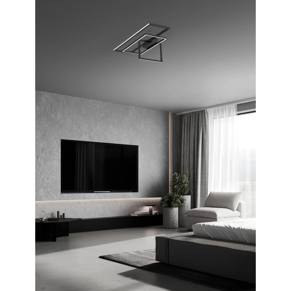 Deckenlampe Clea schwarz 92cm