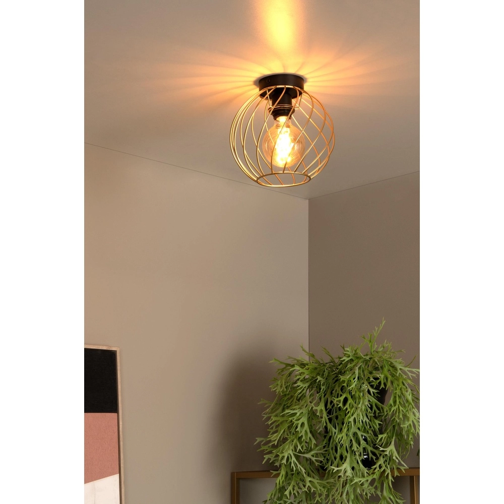 Deckenlampe Danza gold Ø 25cm Lucide 5411212211460