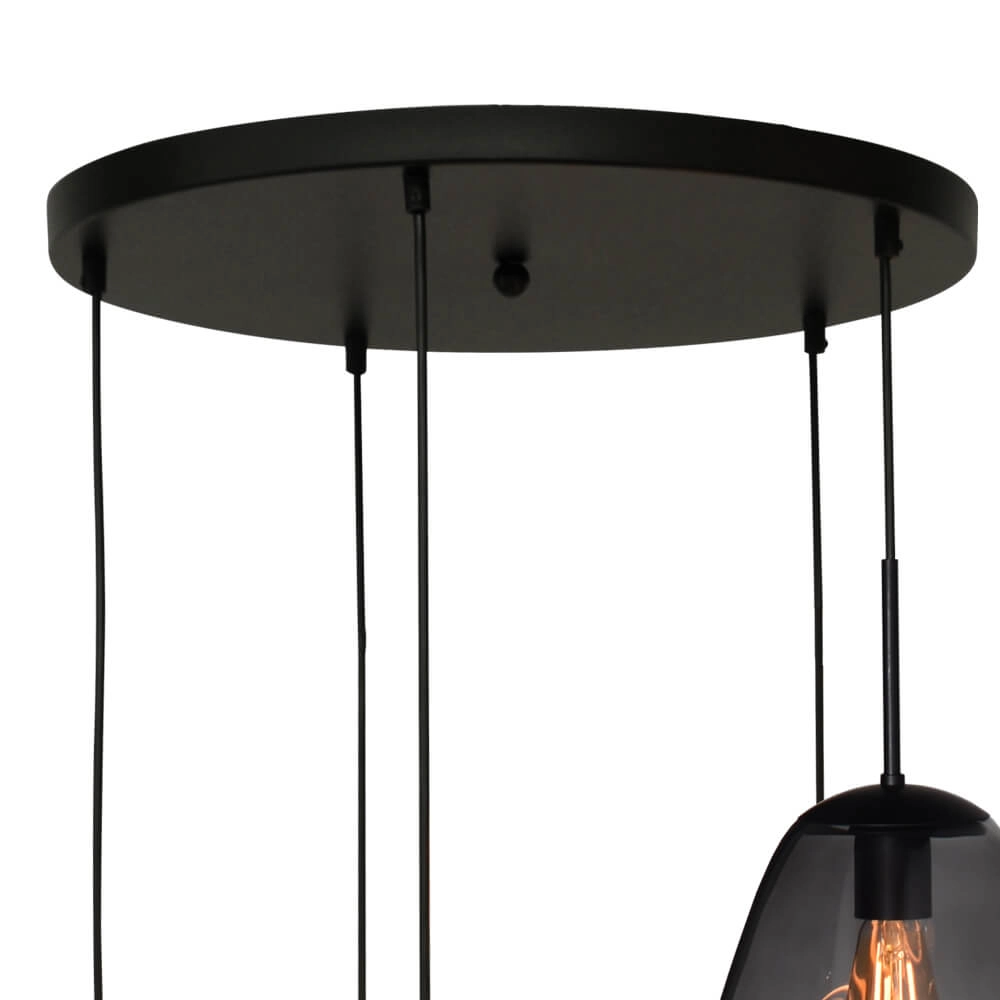 Vide-Hängelampe Lava 5x Rauchglas Masterlight 8718121286549