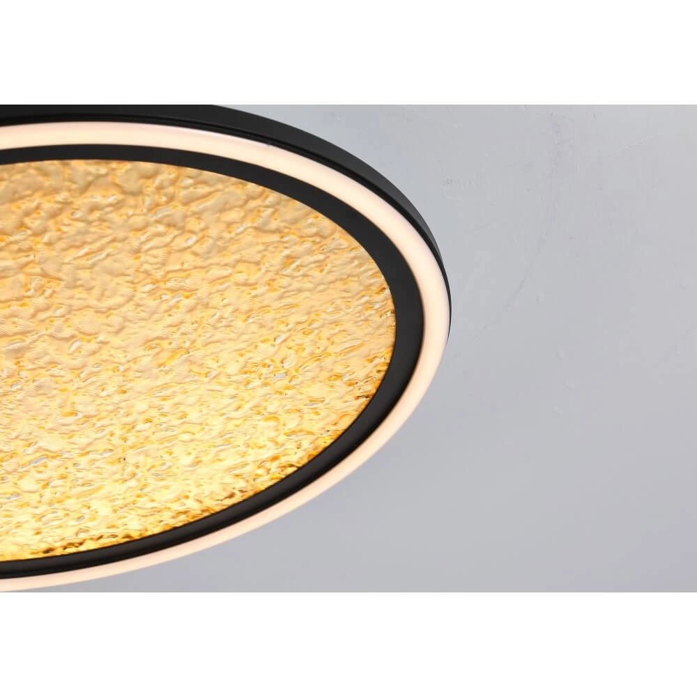 Design-Deckenleuchte Luna Ø 40cm schwarz mit gold Searchlight 5053423273815