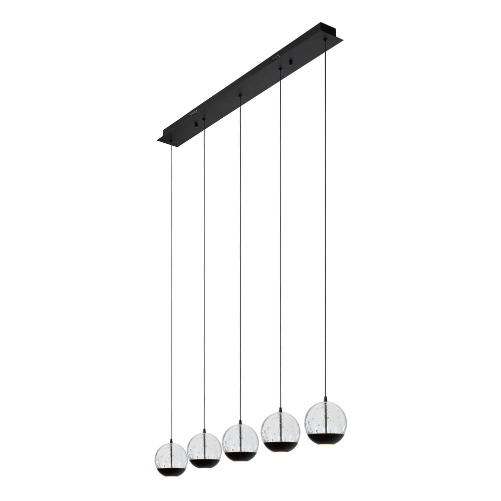 Design-Pendellampe Sentubal 5-Licht Schwarz Lucide 5411212134578