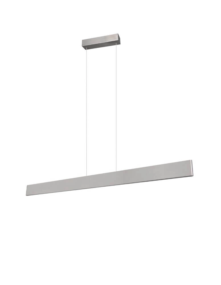 LED-Büro-Hängelampe Galway 150 cm – Edelstahl Trio 4017807616675