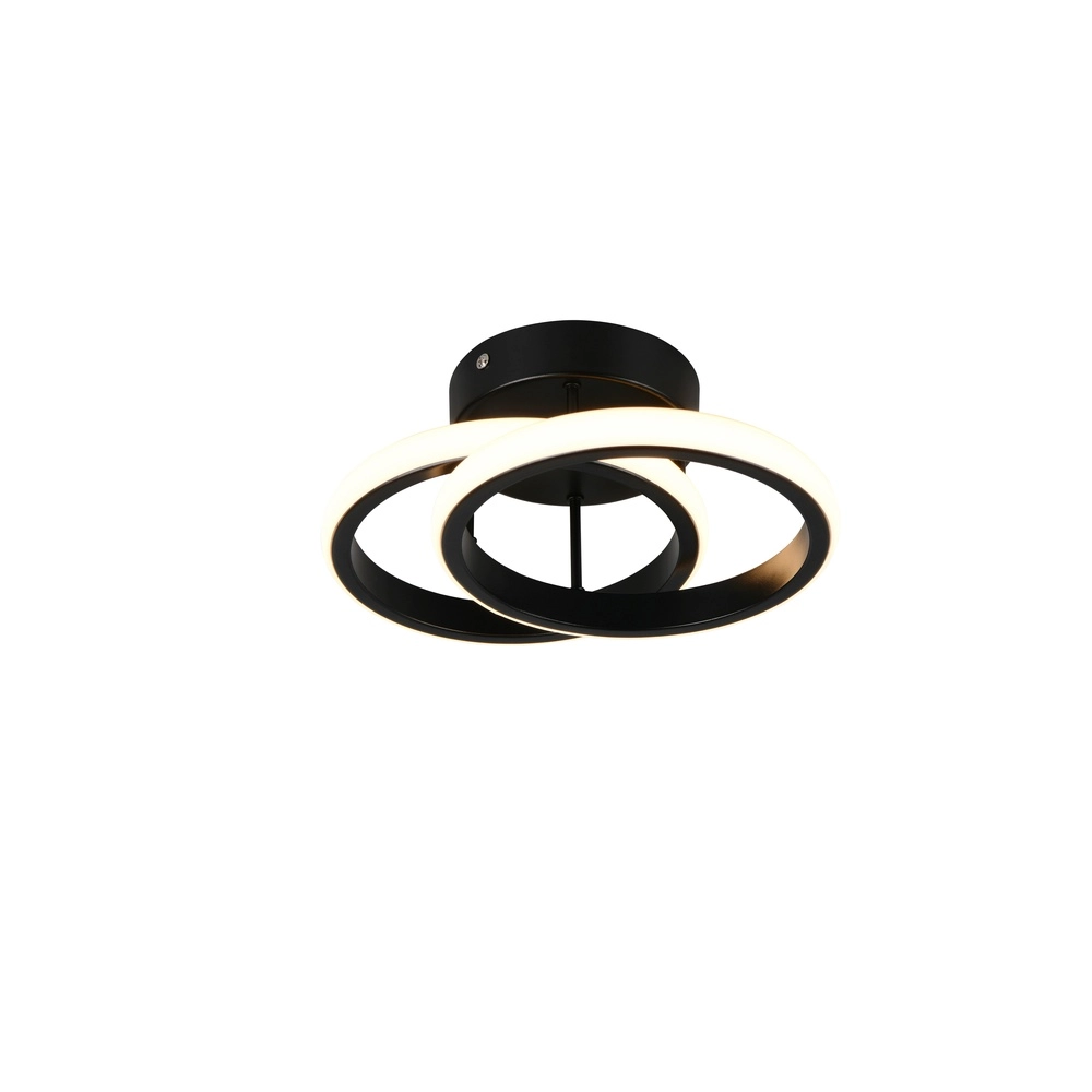 Schwarze Deckenleuchte Kasia Runde Bauform Trio 4017807653823