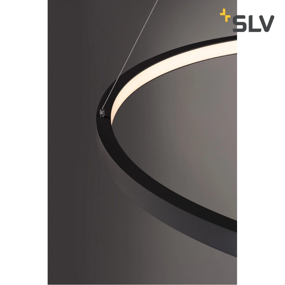 LED Hängelampe One 80 Ø 80 cm dimmbare schwarz SLV 4024163231053
