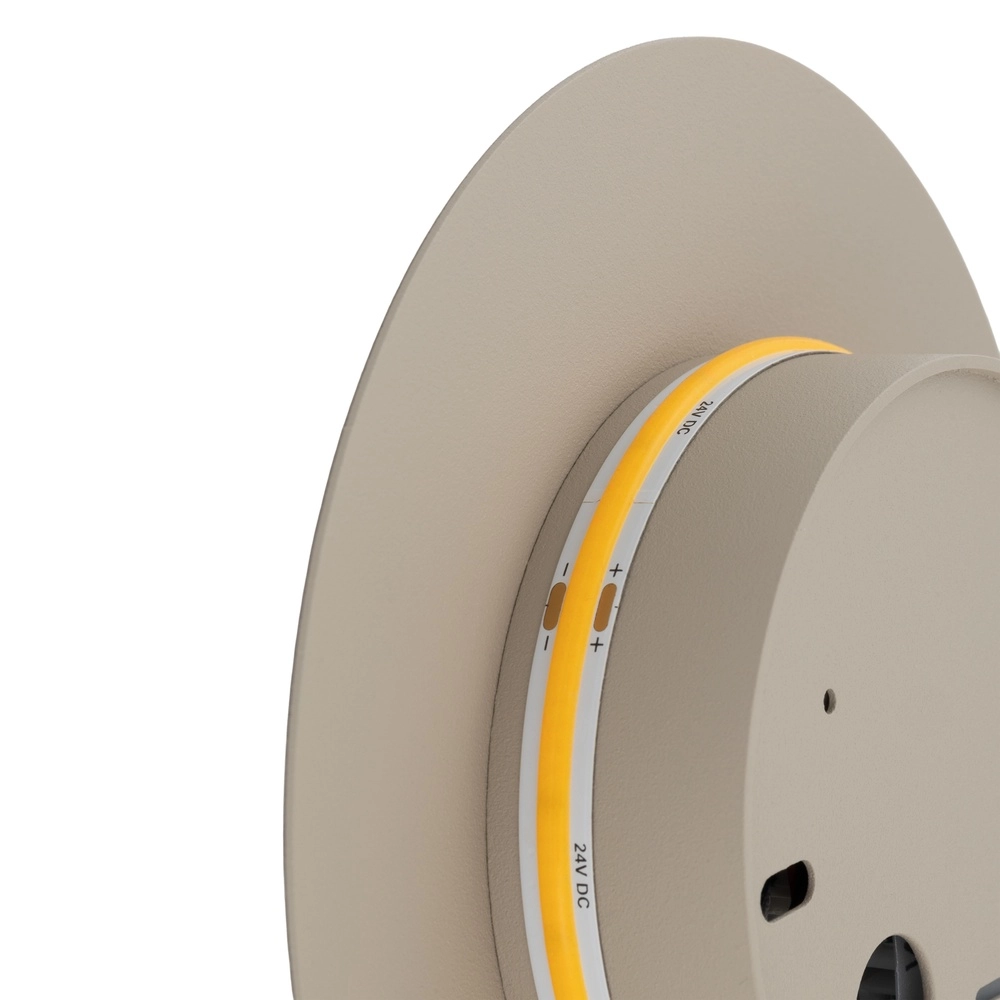 Design-Wandlampe Ring sandbraun Ø 15 cm Lyora 5903139126564