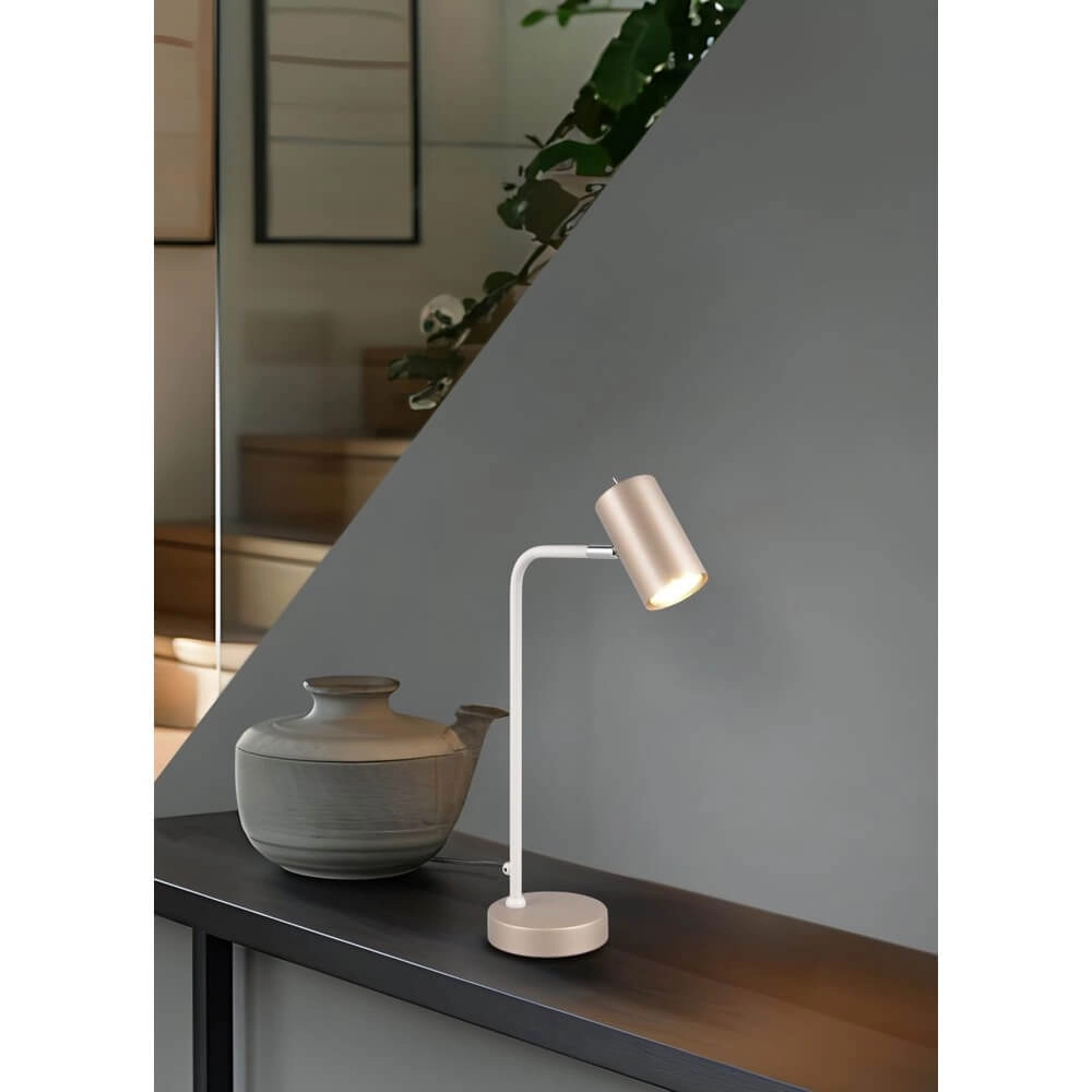 Design-Tischleuchte Marley kaffeebraun Trio 4017807634013