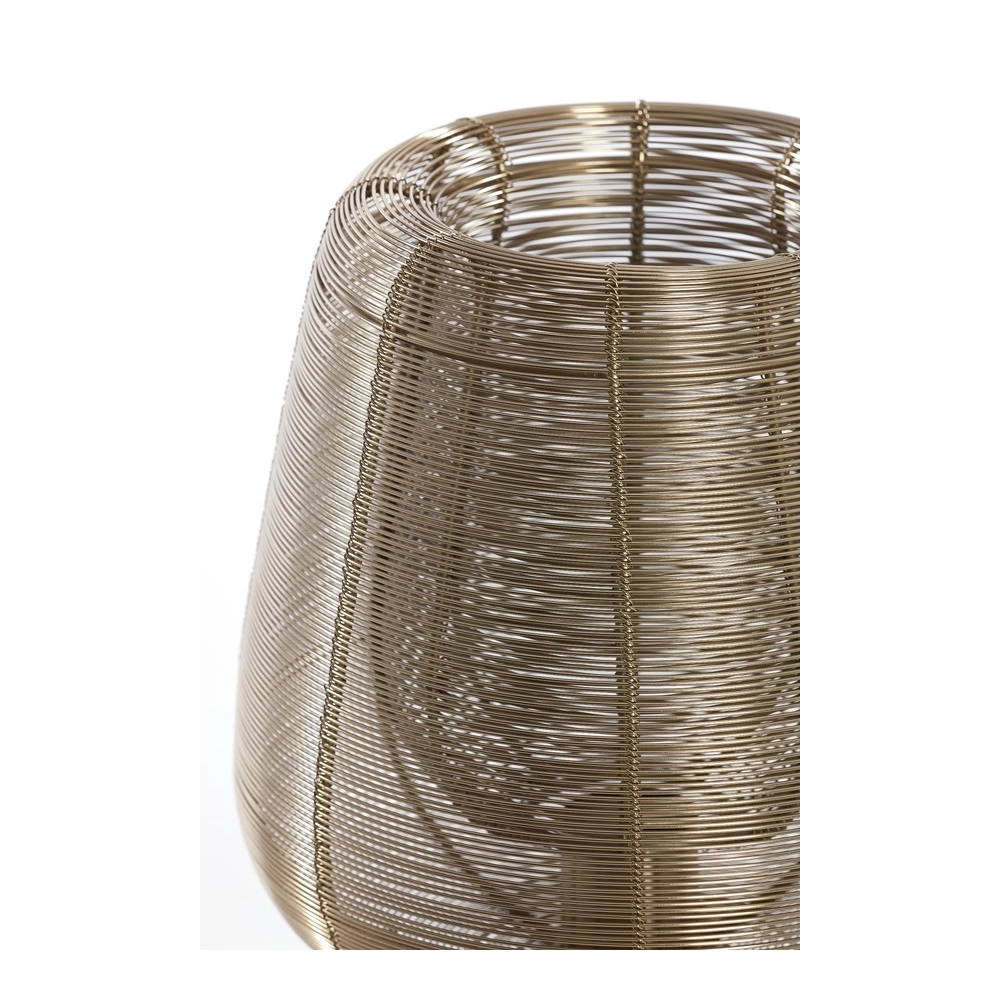 Tischlampe Aboso gold Ø 24 cm Light & Living 8717807701635