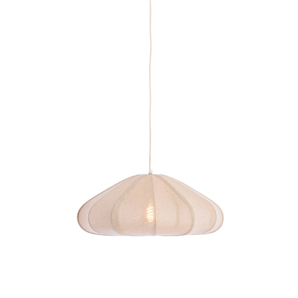 Stoff-Pendellampe Cesano Ø 50 cm – natürlich Light & Living 8717807779252