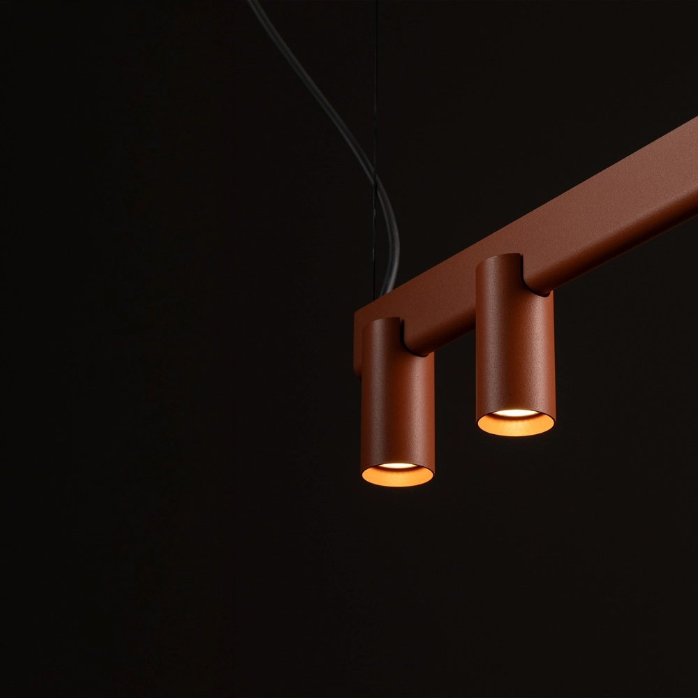 Design-Pendellampe Fourty 7-Licht Terrakotta Lyora 5903139124232