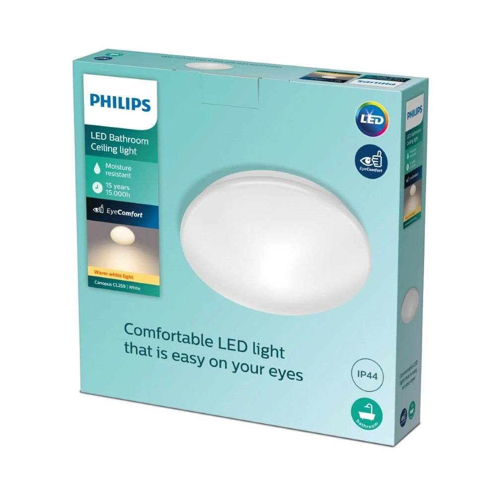 Badezimmer Deckenleuchte Canopus Ø 32cm Philips 8718699777272