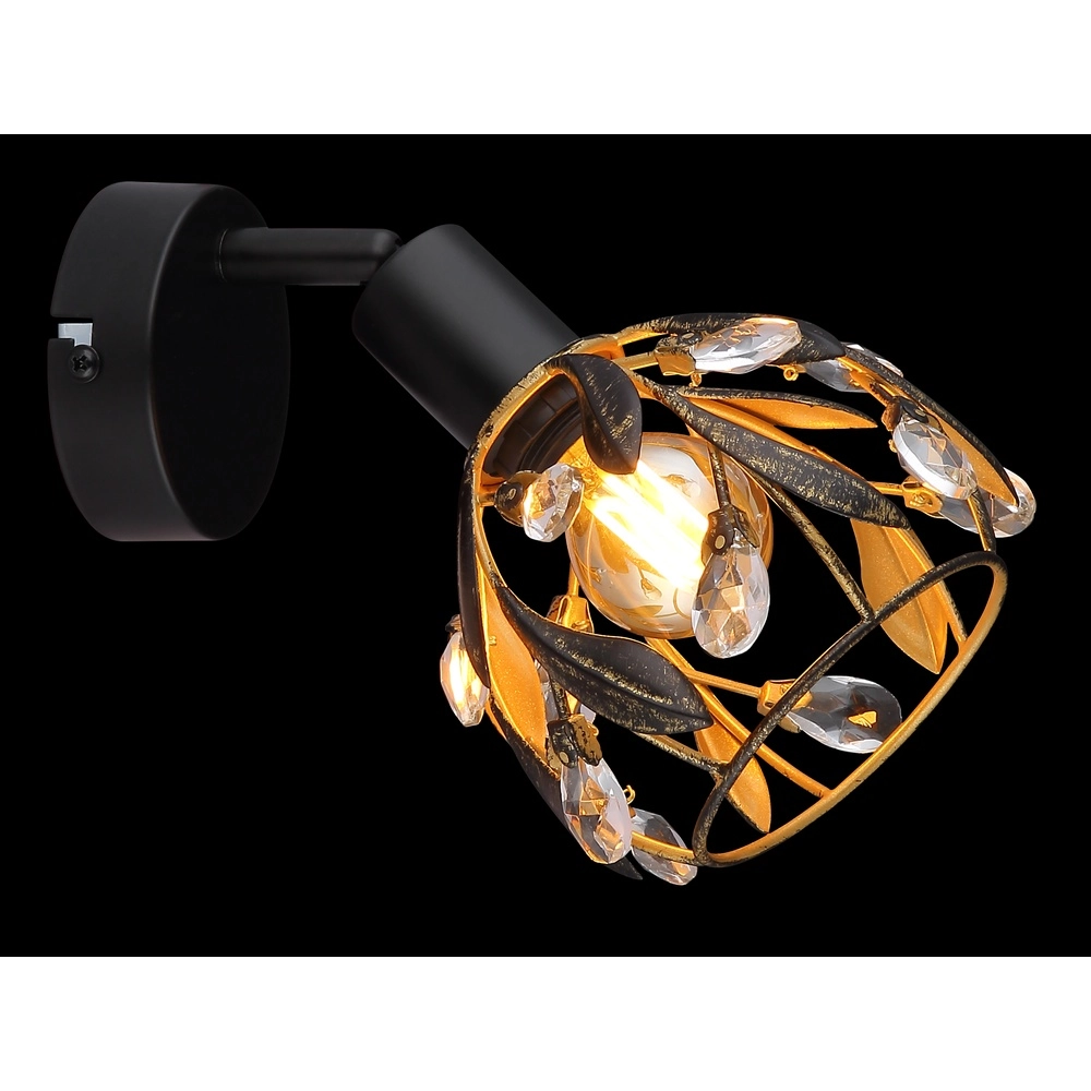 Landwandlampe Mika Schwarz Globo 9007371522293