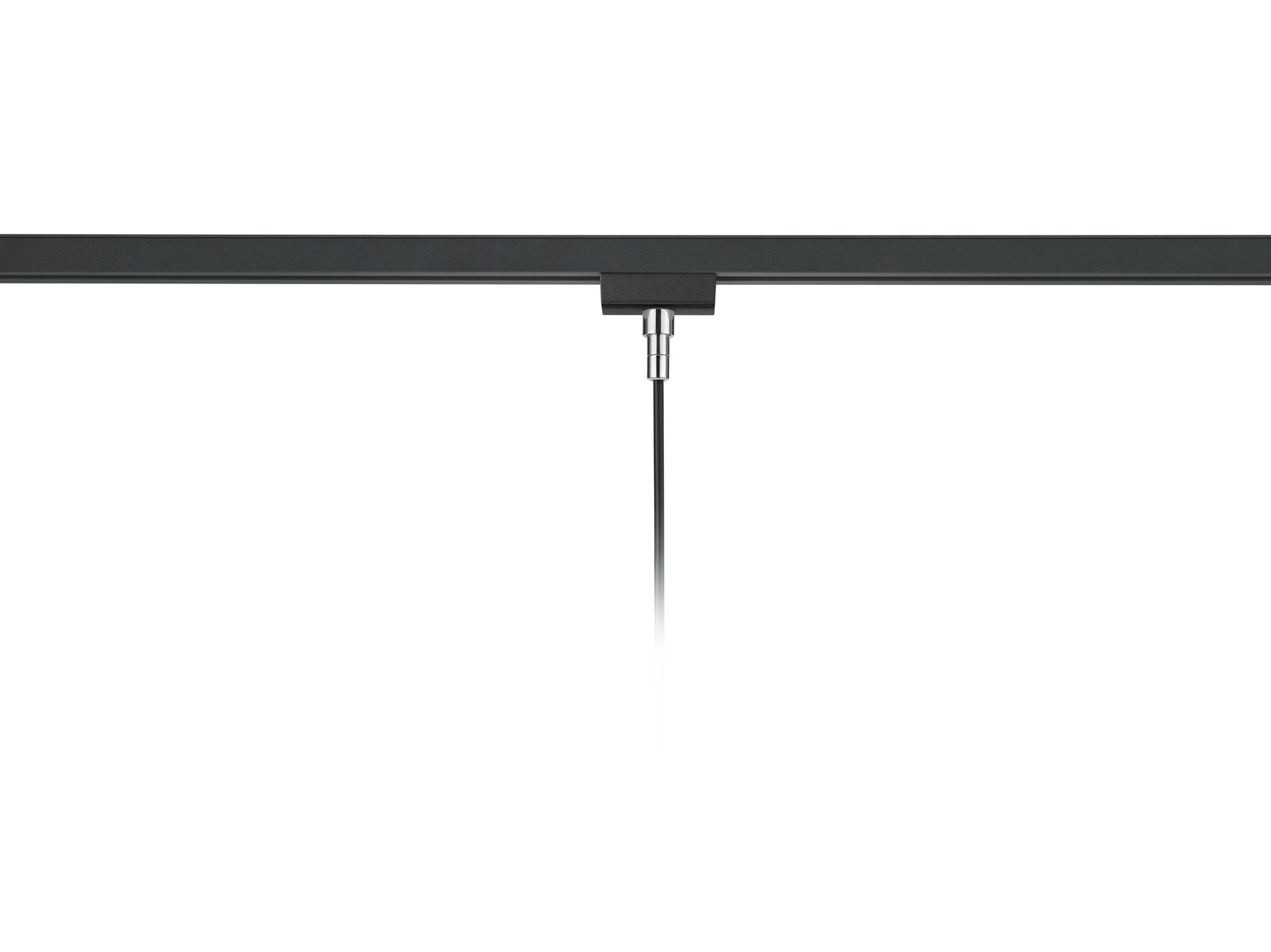 2-Phasen-Schienenpendelleuchte Duoline Schwarz Trio 4017807471588