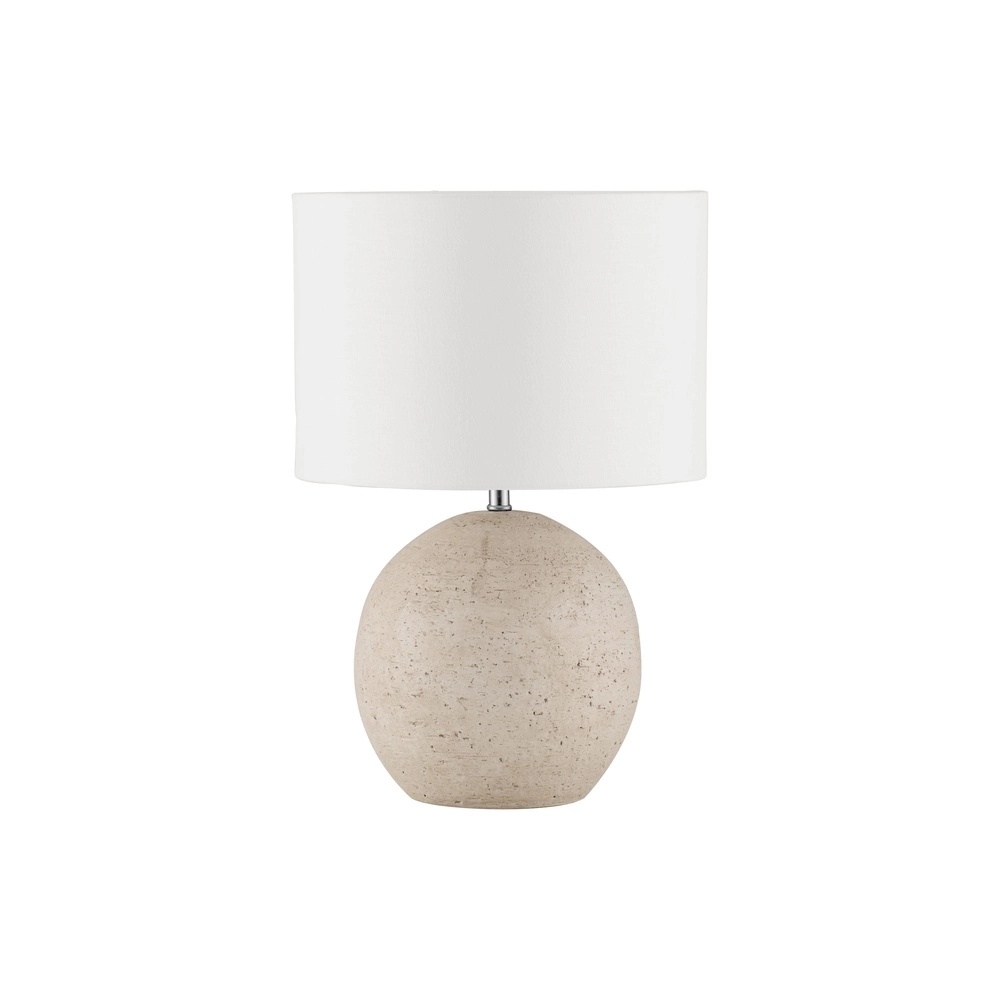 Tischlampe Nagomi Beige mit cremefarbener Kapuze Lyora 5212017468222