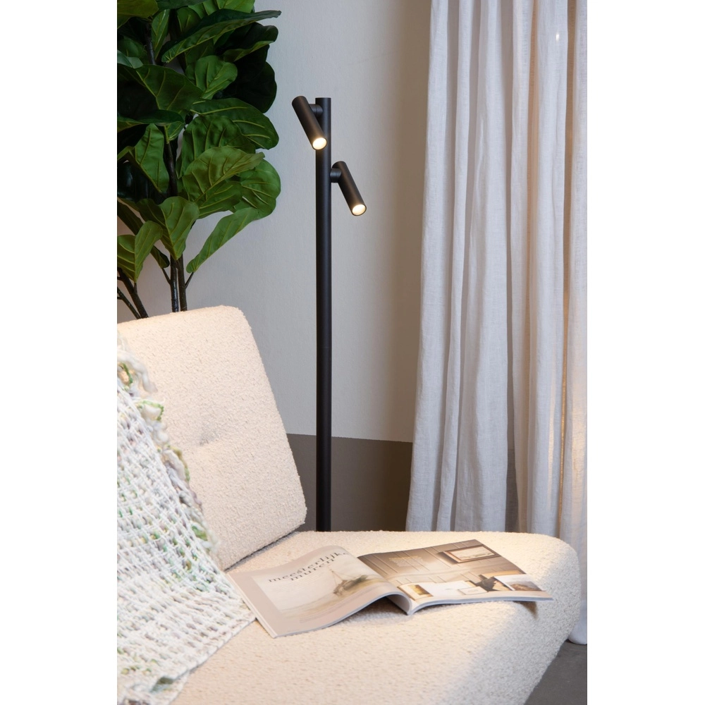 Wiederaufladbare Leselampe Antrim 2-Licht schwarze IP54 Lucide 5411212272270