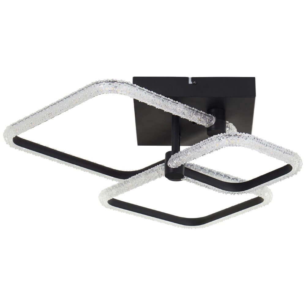 Quadratische Deckenleuchte Aydin Schwarz Brilliant 4004353442070