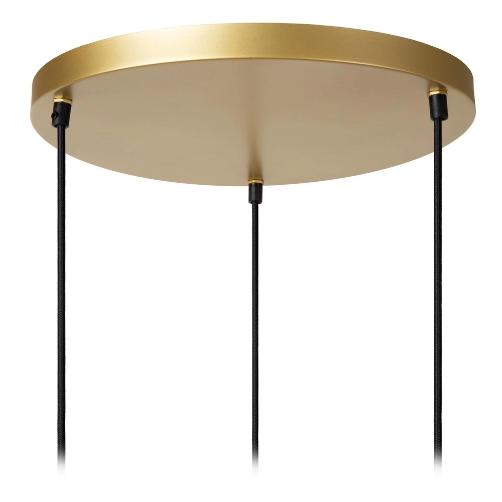 Pendellampe Tasman 3-Licht Rattan Lucide 5411212105998