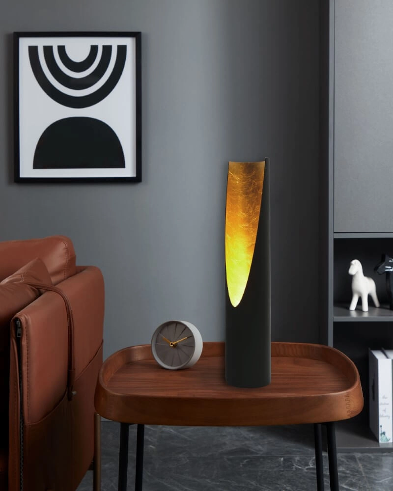 Schöne Tischlampe Prebone schwarzes Gold Stars of Light 9008606262014